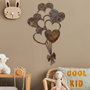 Wallity Rusty Heart 1 - Escultura de pared de metal envejecido
